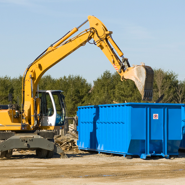 can i choose the location where the residential dumpster will be placed in Berger MO